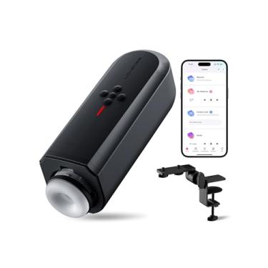 Imagem de LOVENSE Solace Masturbador Masculino Automático Stroker Brinquedos, Masturbadores Elétricos Mãos Livres Copo com Suporte de Mesa Ajustável 3D Realista Bolso Buceta Brinquedos Sexuais Adultos e Jogos para Prazer Masculino