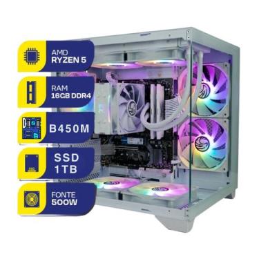 Imagem de Computador gamer premium bestboy ryzen 5500gt 16gb ram ssd 1tb 500w, P
