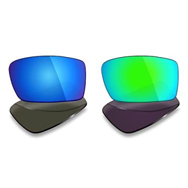 Imagem de 2 pares de lentes polarizadas de substituição da Mryok para óculos de sol Oakley Gascan – Opções