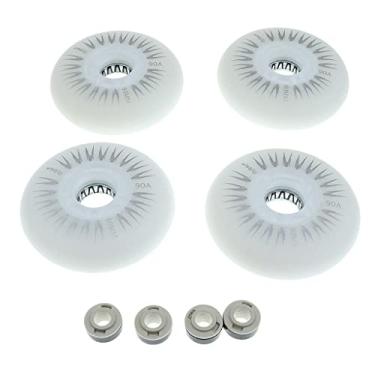 Imagem de Milageto 4 Pcs Premium led lámpara Piscando de Inline 72mm 76mm 80mm, Branco, 80mm.