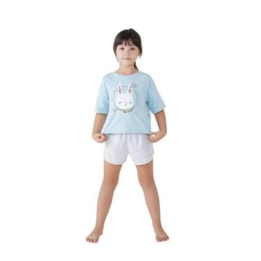 Imagem de Pijama Infantil Meninas Coelhinho Camiseta E Short Hering - Hering Kid