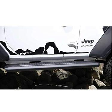 Imagem de Mopar 82215730 Modelos de duas portas com estampa de montanha preta de baixo brilho Jeep Wrangler