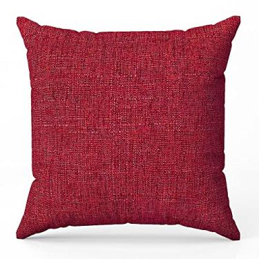 Imagem de Kit 4 Capas De Almofada 60x60 Grande Veludo Linho Marsala Luxo