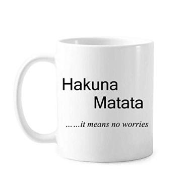 Imagem de No worries Quote Art Deco Presente Caneca Moda Cerâmica Café Porcelana Utensílios de Mesa