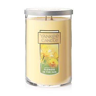 Imagem de Yankee Candle Flores no sol perfumadas, clássico copo grande de 650 ml com 2 pavios, mais de 75 horas de tempo de queima