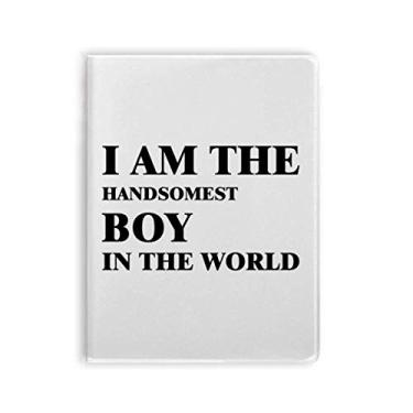 Imagem de Diário de capa macia I Am The Handsomest Boy Art Deco, presente moderno