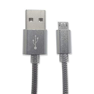Imagem de Cabo Micro Usb Nylon Prata