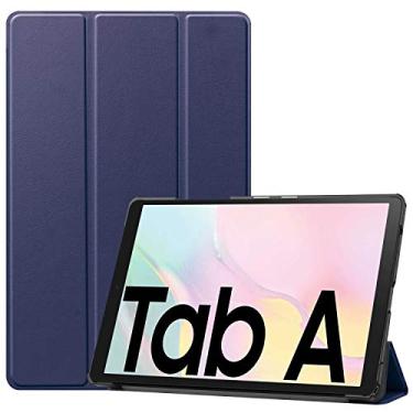 Imagem de Maxgood Capa Smart Case Compatível Samsung Galaxy Tab A7 10.4'' SM-T500 SM-T505 2020 AZUL. Leve, PU de qualidade,Anti-impressões digitais,Resistente a arranhões