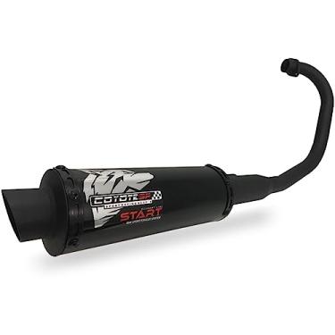Imagem de Escapamento Coyote Modelo START Mini-Sport Alumínio - N-Max 160 ano 2022 em Diante - Preto/Black