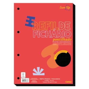 Imagem de Caderno Universitario Pontilhado Perfurado Papel Preto 40 Folhas