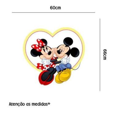 Imagem de Adesivo De Parede Coração Mickey E Minnie