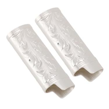 Imagem de Caso Mais Leve, Suporte Portátil Duradouro 2 Pces do Caso do Isqueiro do Vintage para Exterior (Prata)