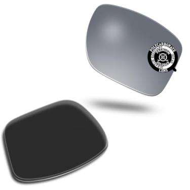 Imagem de SOLODAD Lentes de reposição para óculos de sol Oakley Holbrook Metal OO4123 Policarbonato prata metálica, Prata metálica., One Size