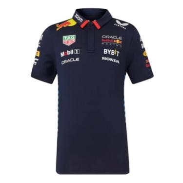 Imagem de Camiseta polo Red Bull Racing F1 Kids 2024 edição especial do time de corrida da América, Azul marino, Large