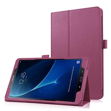Imagem de UUcovers Capa para tablet Samsung Galaxy Tab A de 10,1 polegadas 2016 modelo antigo (SM-T580/T585/T587) (Versão SEM S Pens), suporte fólio, proteção total de couro PU à prova de choque com suporte