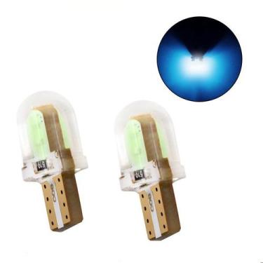 Imagem de Par Lâmpada Led Silicone Placa Mala Teto Pingo T10 8 Chips  - Lagos Im