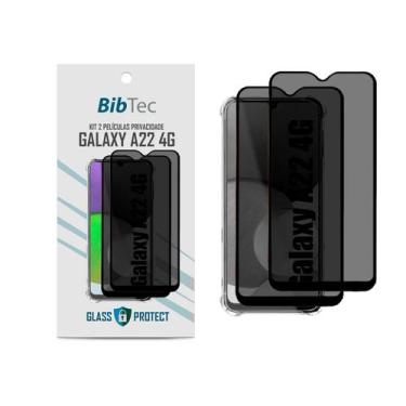 Imagem de Kit 2X Películas Privacidade 3D Anti Espião para Samsung Galaxy A22 4G