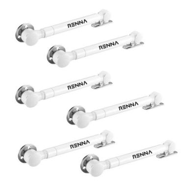 Imagem de 6 Pistões a Gás Força Inversa 100N Branco Abre Porta P/Baixo - Renna