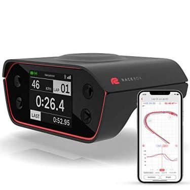 Imagem de Caixa de medidor de desempenho RaceBox oficial baseada em GPS de 10 Hz com aplicativo móvel, temporizador de volta e medidor de arrasto para carro, registrador de dados de acelerômetro de corrida