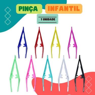 Imagem de Pinça De Plástico Infantil Coordenação Motora  1 Unidade - Paes & Alme
