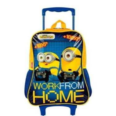 Imagem de Mochila de Carrinho Grande Minions Gamer Infantil-Unissex