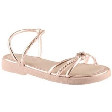 Imagem de Sandália Rasteira Via Uno Tiras Elástico Confortável Verão-Feminino