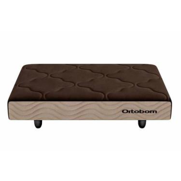 Imagem de Colchão PET Cachorro / Gato Medio Ortocamapet Bege (60x80x13) - Ortobo