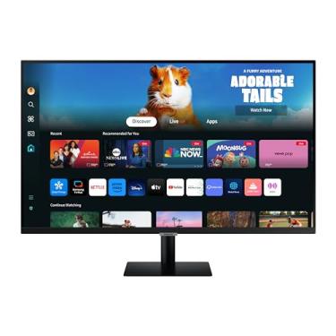 Imagem de Samsung Monitor Inteligente FHD Preto 32 Polegadas com Aplicativos de Smart TV, Hub de Jogos, Várias Portas (LS32DM500ENXGO) [Versão Canadá] (2024)