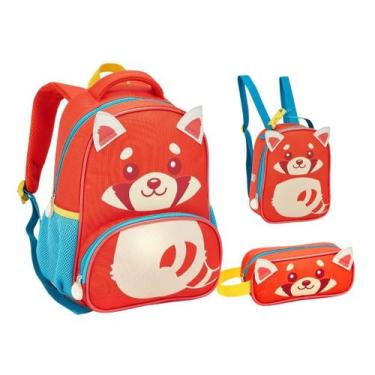 Imagem de Kit Mochila De Creche Lancheira E Estojo Infantil ZOOP - Seanite