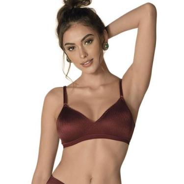 Imagem de Sutiã Anatômico Microfibra DeMillus 61407, Vinho barolo, 50