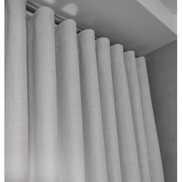 Imagem de Cortina Para Suíte Trilho Suíço Duplo Linho+blackout 100% 10,00x2,90 -