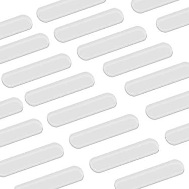 Imagem de GINOYA 16 peças de amortecedores superiores de vidro, adesivos de silicone para móveis para gavetas de armário de porta deslizante