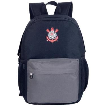 Imagem de Mochila Costas Esportiva Escolar Escudo Corinthians Oficial - Xeryu s