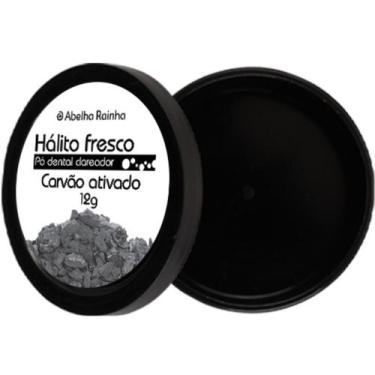 Imagem de Carvão Ativado Hálito fresco Pó Dental 12g - Abelha Rainha