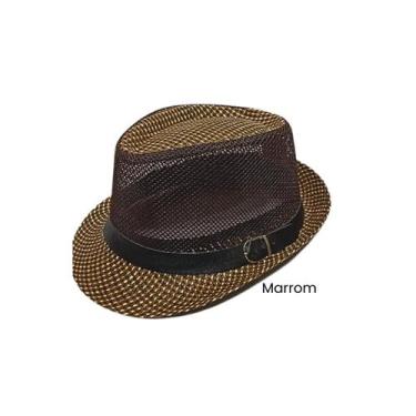 Imagem de Chapéu Moda Panamá Aba Curta Classico Masculino Feminino - Idea, Marro