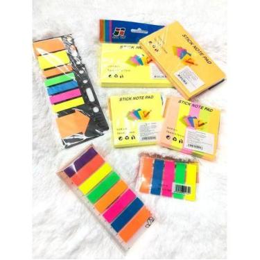 Imagem de Kit 7 Blocos De Adesivos Autocolante Para Anotação Lembrete - oem