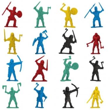 Imagem de Boneco vikings miniatura plastica brinquedo soldadinho heróis guerra -