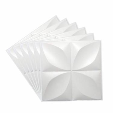 Imagem de Kit 04 placas 3d pvc ***auto adesiva*** modelo petalas - WALLMAKE 3D