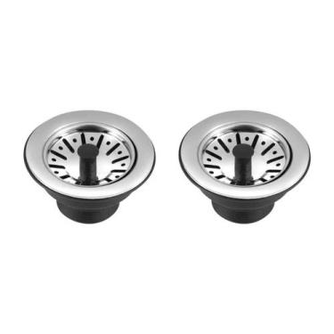 Imagem de Kit 2 Válvula Americana Para Pias Cubas E Tanques Inox 3.1/2 - Higiban