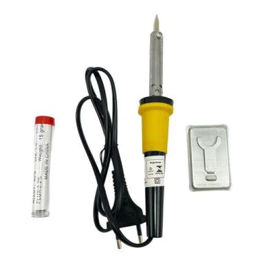 Imagem de Kit Ferro De Solda Soldar Soldador 60w + Estranho - Tesla Store, 110V