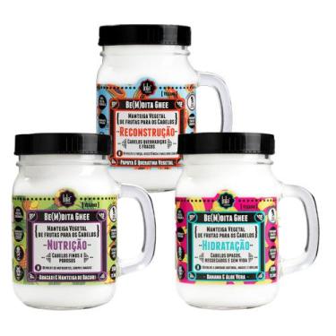 Imagem de Kit Lola Cronograma Capilar Be(M)dita Ghee 350g - 3 Unidades - LOLA CO