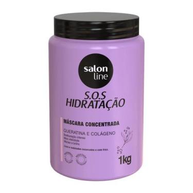 Imagem de Máscara S.O.S Hidratação Queratina e Colágeno 1Kg - Salon Line