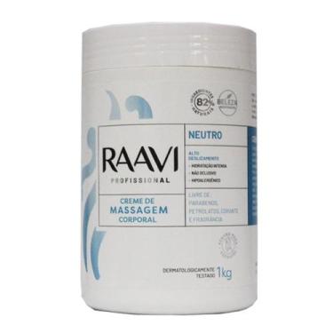 Imagem de Creme de Massagem Corporal Neutro 1kg - Raavi - Raavi Dermocosméticos