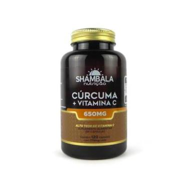 Imagem de Curcuma + Vitamina C, 650mg 120 caps Shambala