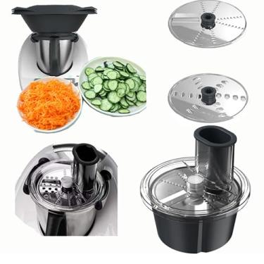 Imagem de Thermomixer Acessórios para cortador de vegetais para thermomix T M5 T M6 Aço inoxidável multifuncional A+B conjunto de cortadores