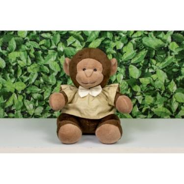 Imagem de MACACO DE PELUCIA SAFARI PROVENCE 15 CM (Camiseta e gravata caqui liso)