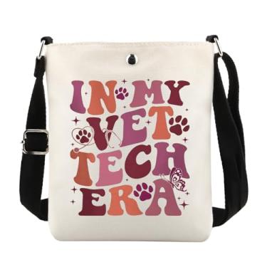Imagem de MAOFAED Presente veterinário, bolsa tiracolo In My Vet Tech Era para Vet Tech, presente veterinário, presente de tecnologia veterinária, Vet Tech Eracb, Tendência
