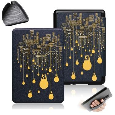 Imagem de GUKSRASO Capa para Kindle Paperwhite (7", 12ª Geração, Release 2024) e Kindle Colorsoft Signature Edition com Tira de Alça de Mão TPU Soft Traseiro Com a Função Automotor/Sleep