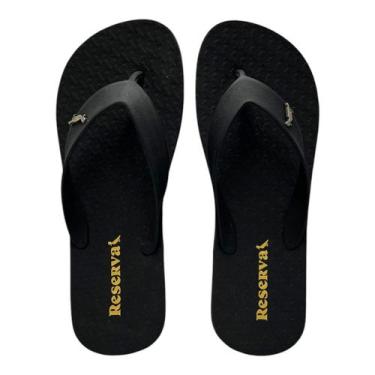 Imagem de Chinelo Reserva Go Masculino Preto RSV Logo, 40, Preto
