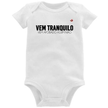 Imagem de Body Bebê Vem tranquilo - Foca na Moda, Branco, GG